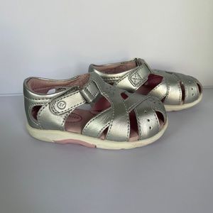 Stride rite toddler silver sandals